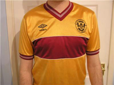 maillot de foot motherwell fc domicile 1985-1987 rétro