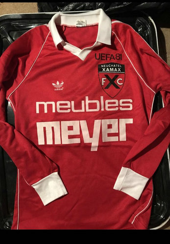 maillot de foot neuchatel xamax domicile 1981 pas cher