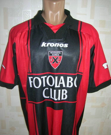 maillot de foot neuchatel xamax domicile 2000-2001 pas cher