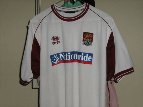 maillot de foot northampton town fc exterieur 2002-2003 rétro