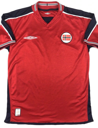 maillot de foot norvège domicile 2003-2005 rétro