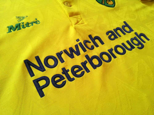 maillot de foot norwich city domicile 1994-1996 rétro