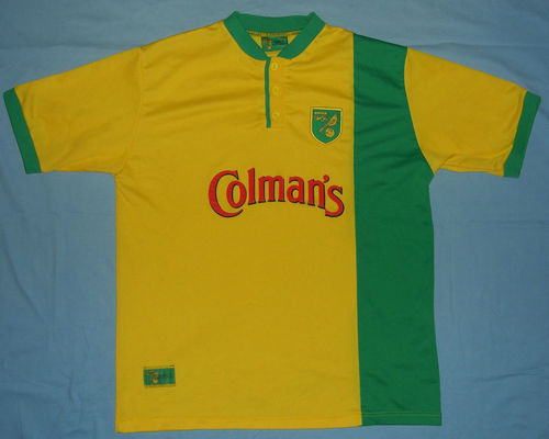 maillot de foot norwich city domicile 1999-2001 rétro