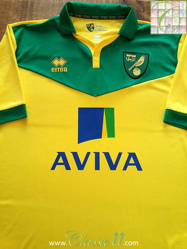 maillot de foot norwich city domicile 2014-2015 rétro