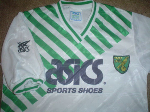 maillot de foot norwich city exterieur 1989-1992 rétro