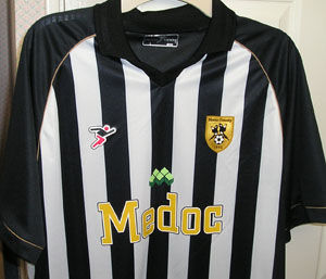 maillot de foot notts county domicile 2007-2008 rétro