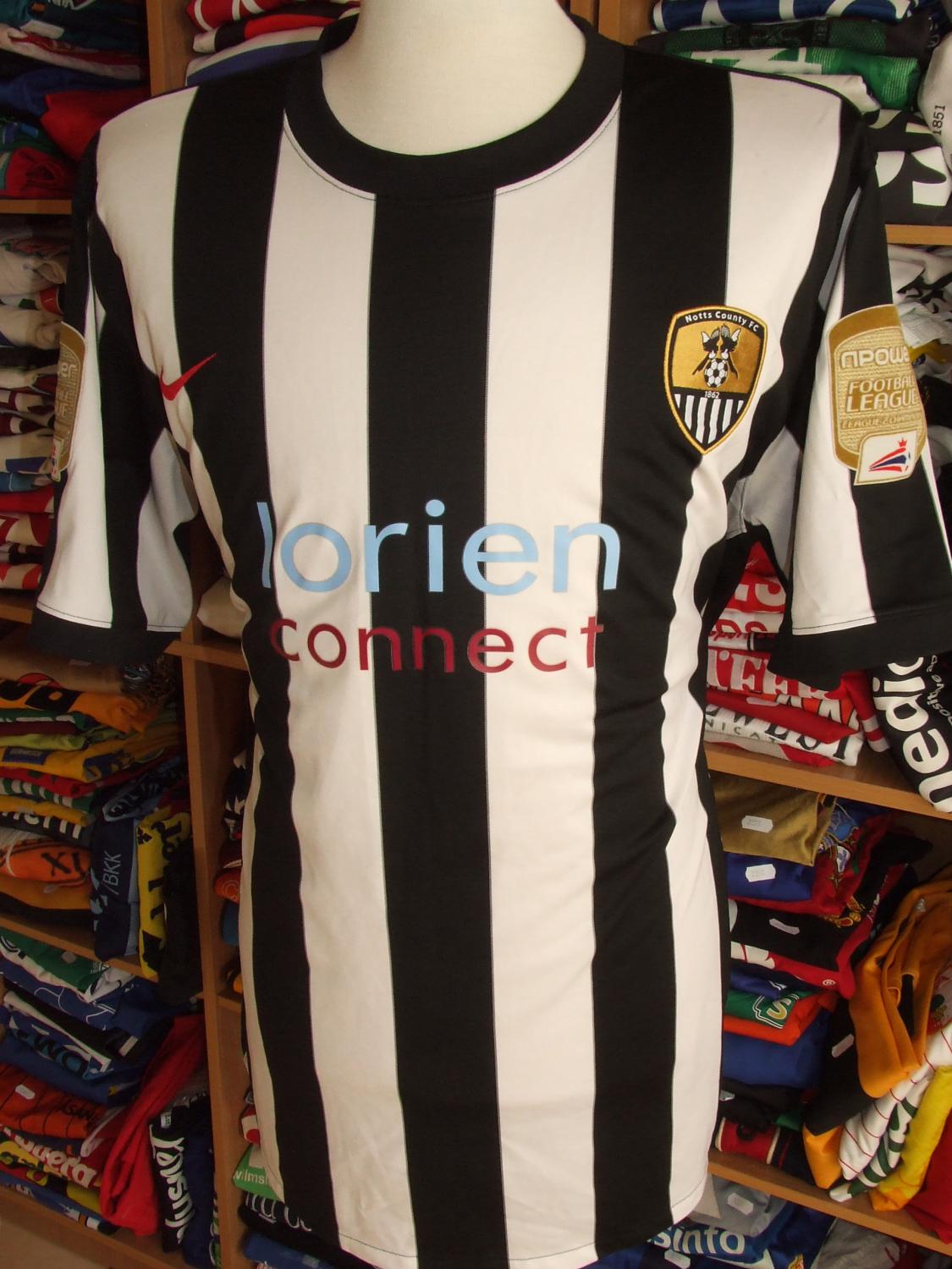 maillot de foot notts county domicile 2010-2011 rétro