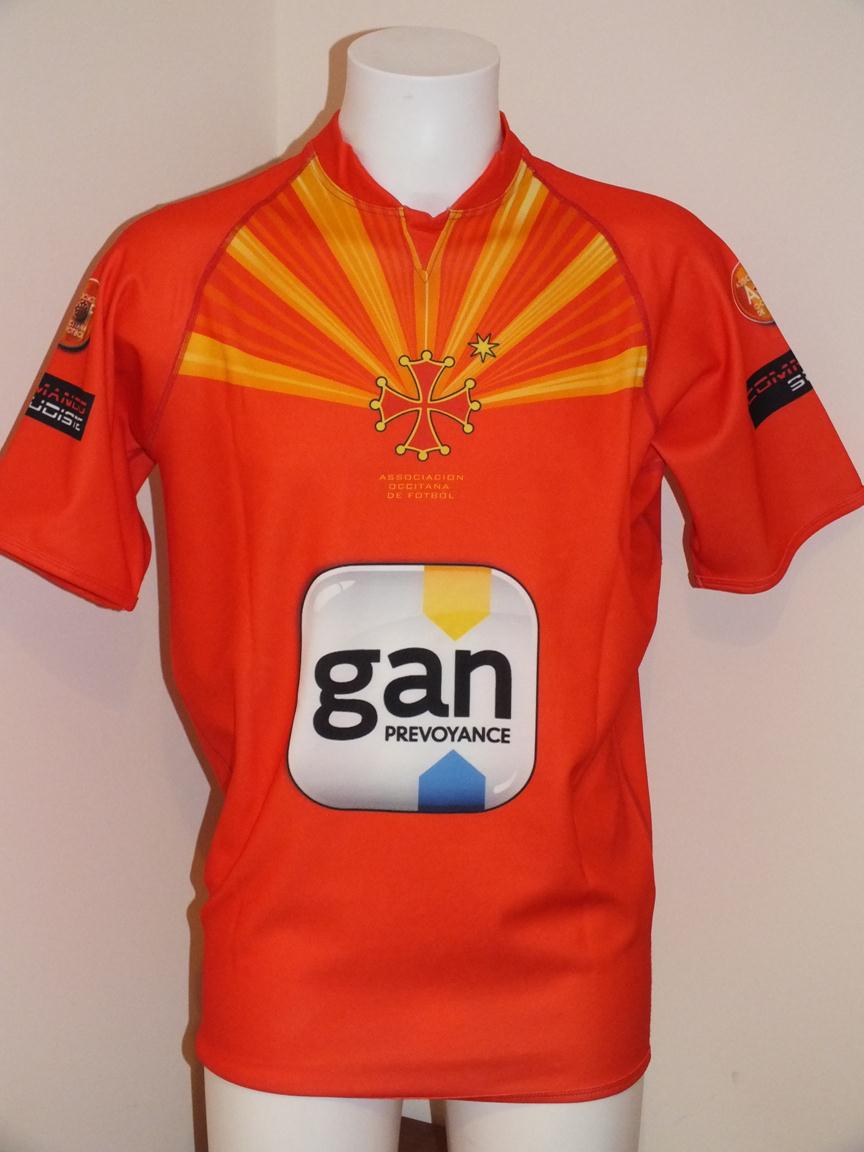 maillot de foot occitanie domicile 2012 rétro