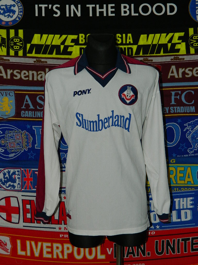 maillot de foot oldham athletic afc exterieur 1998-2000 pas cher