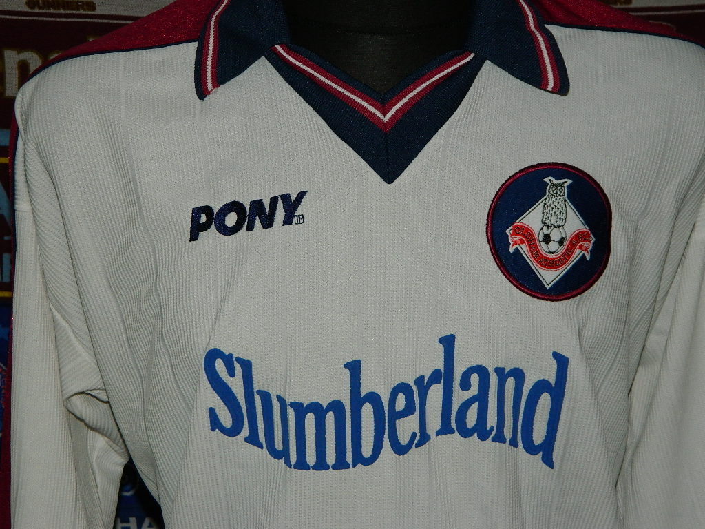 maillot de foot oldham athletic afc exterieur 1998-2000 pas cher