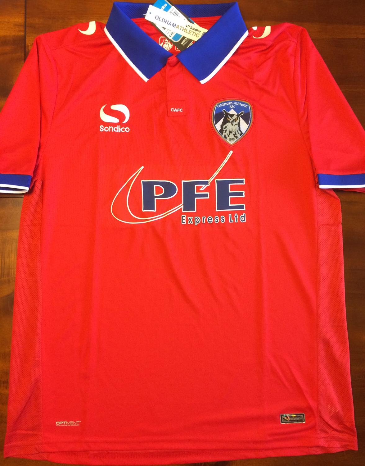 maillot de foot oldham athletic afc exterieur 2015-2016 pas cher