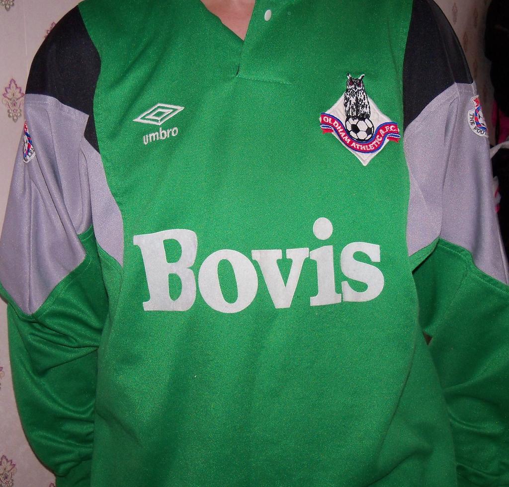 maillot de foot oldham athletic afc gardien 1989-1991 pas cher