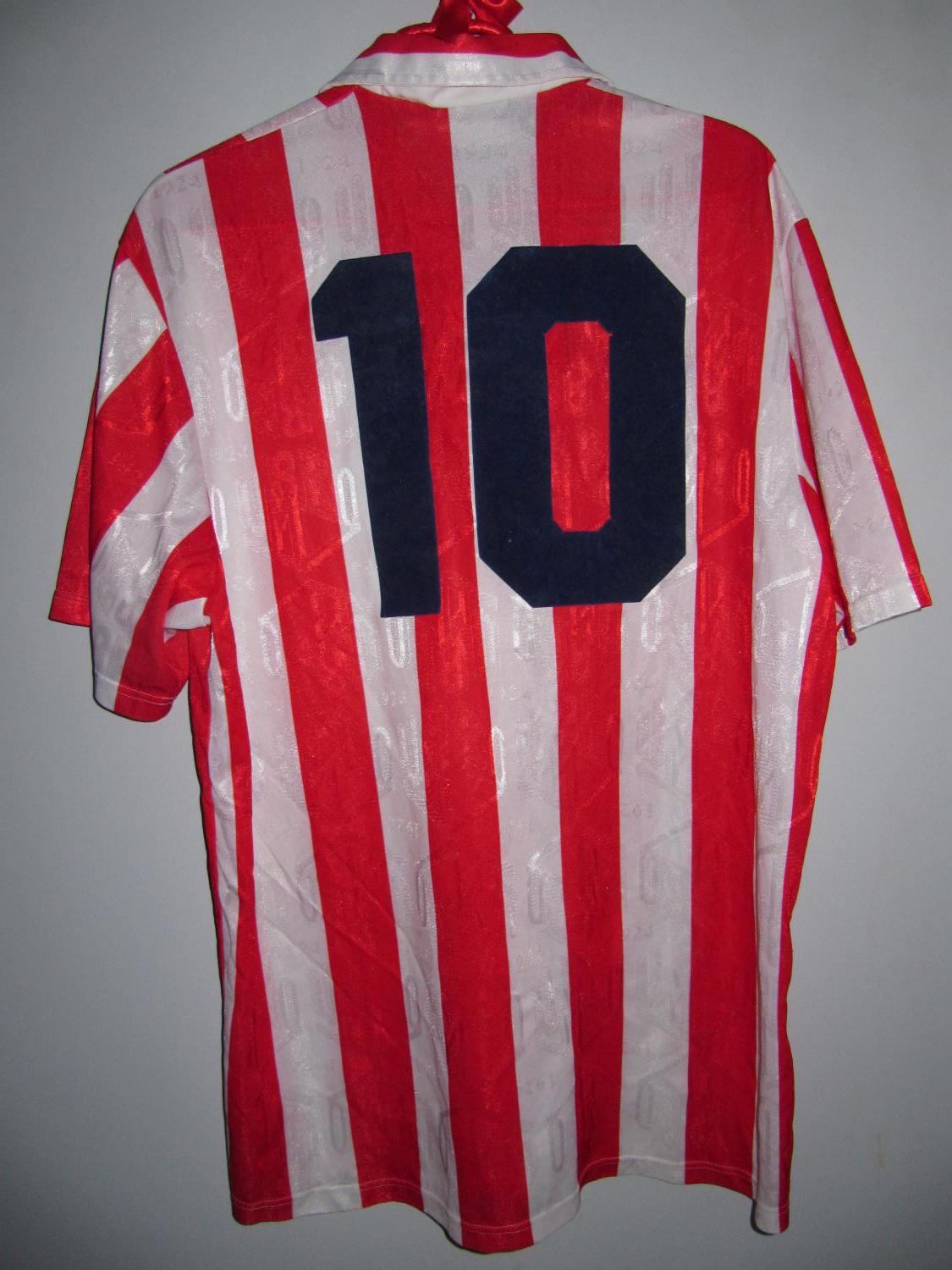 maillot de foot olympiakos domicile 1992-1993 rétro maillot de foot olympiakos domicile 1992-1993 rétro