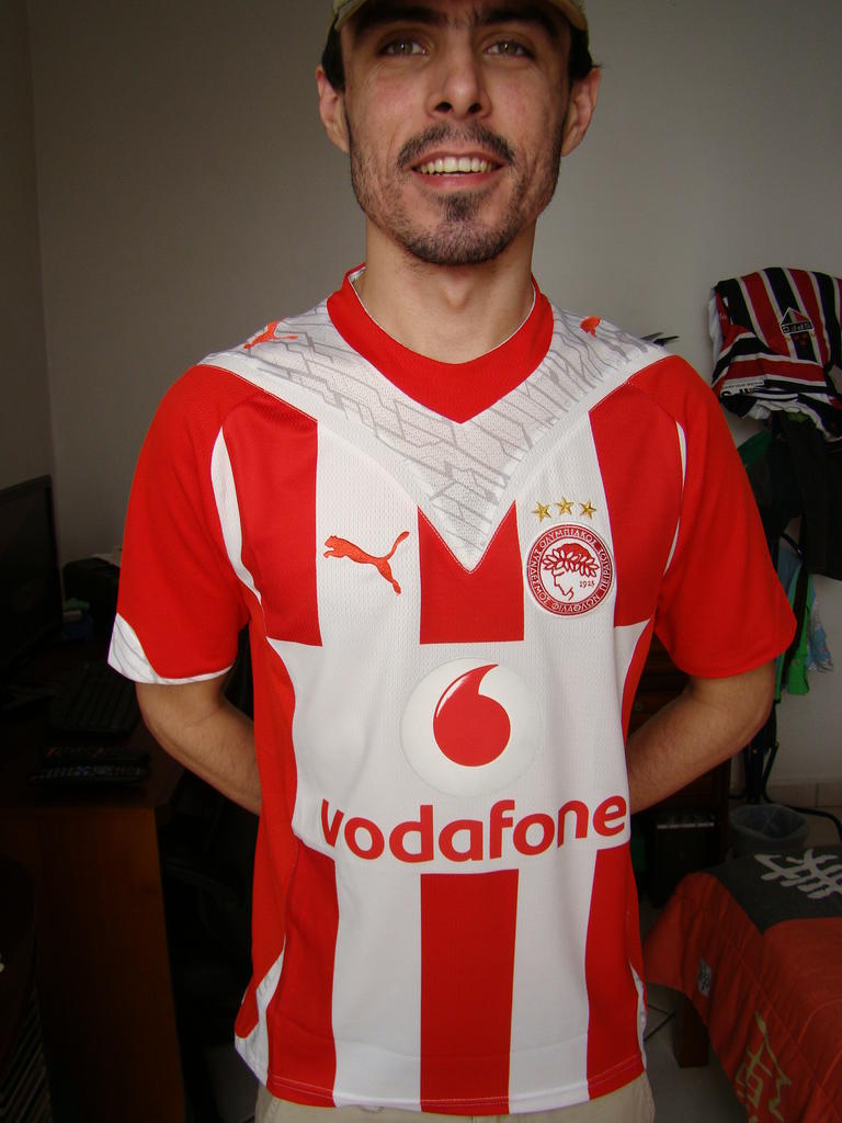 maillot de foot olympiakos domicile 2009-2010 pas cher