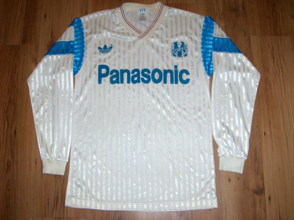maillot de foot om domicile 1990-1991 rétro