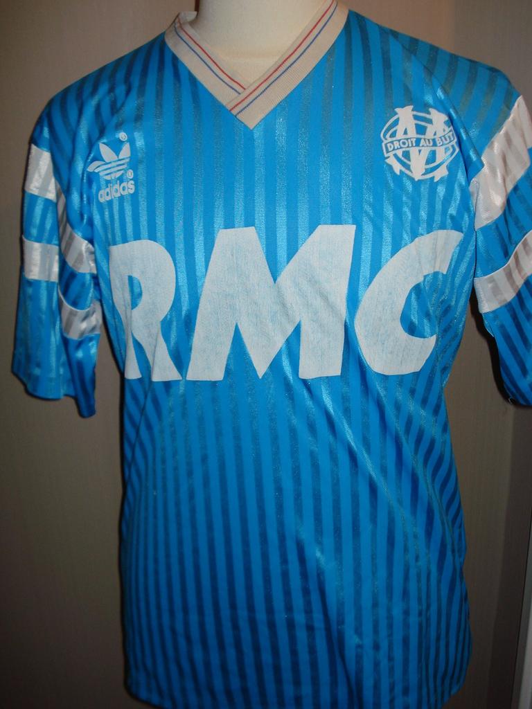 maillot de foot om exterieur 1989-1990 rétro