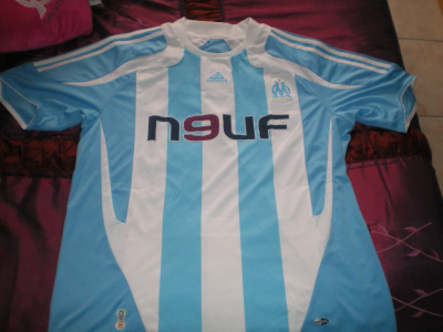 maillot de foot om exterieur 2007-2008 pas cher