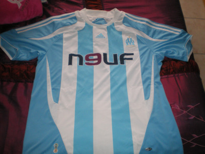 maillot de foot om exterieur 2007-2008 pas cher