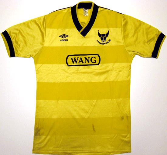 maillot de foot oxford united fc domicile 1985-1986 pas cher