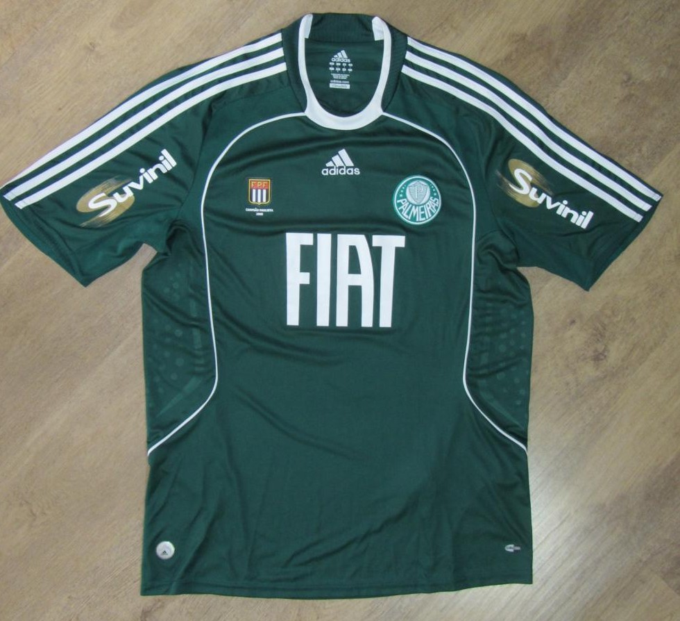 maillot de foot palmeiras domicile 2008-2009 rétro