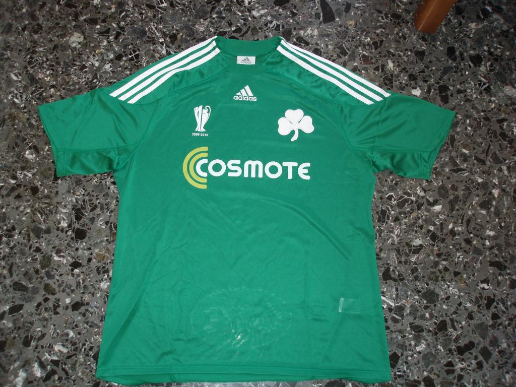 maillot de foot panathinaikos particulier 2009-2010 rétro