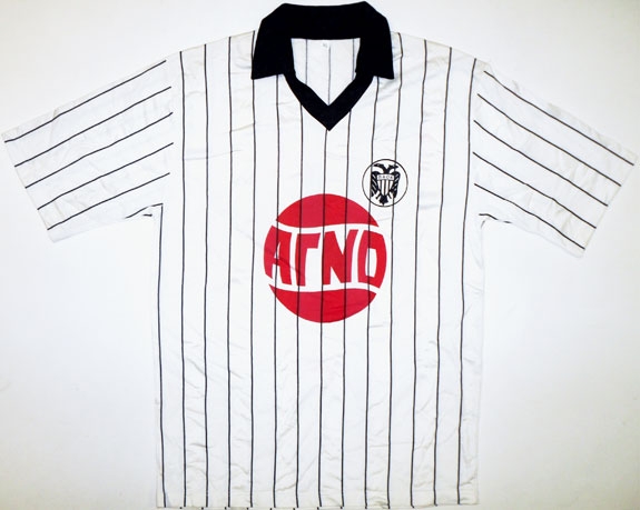 maillot de foot paok salonique domicile 1987-1988 rétro
