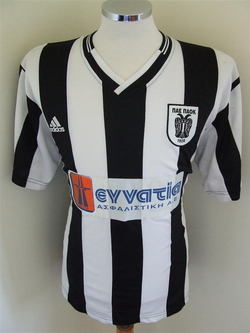 maillot de foot paok salonique domicile 2005-2006 rétro