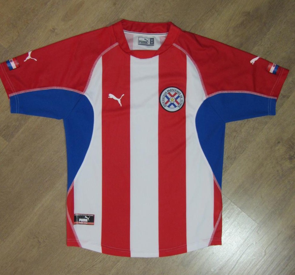 maillot de foot paraguay domicile 2002-2004 rétro