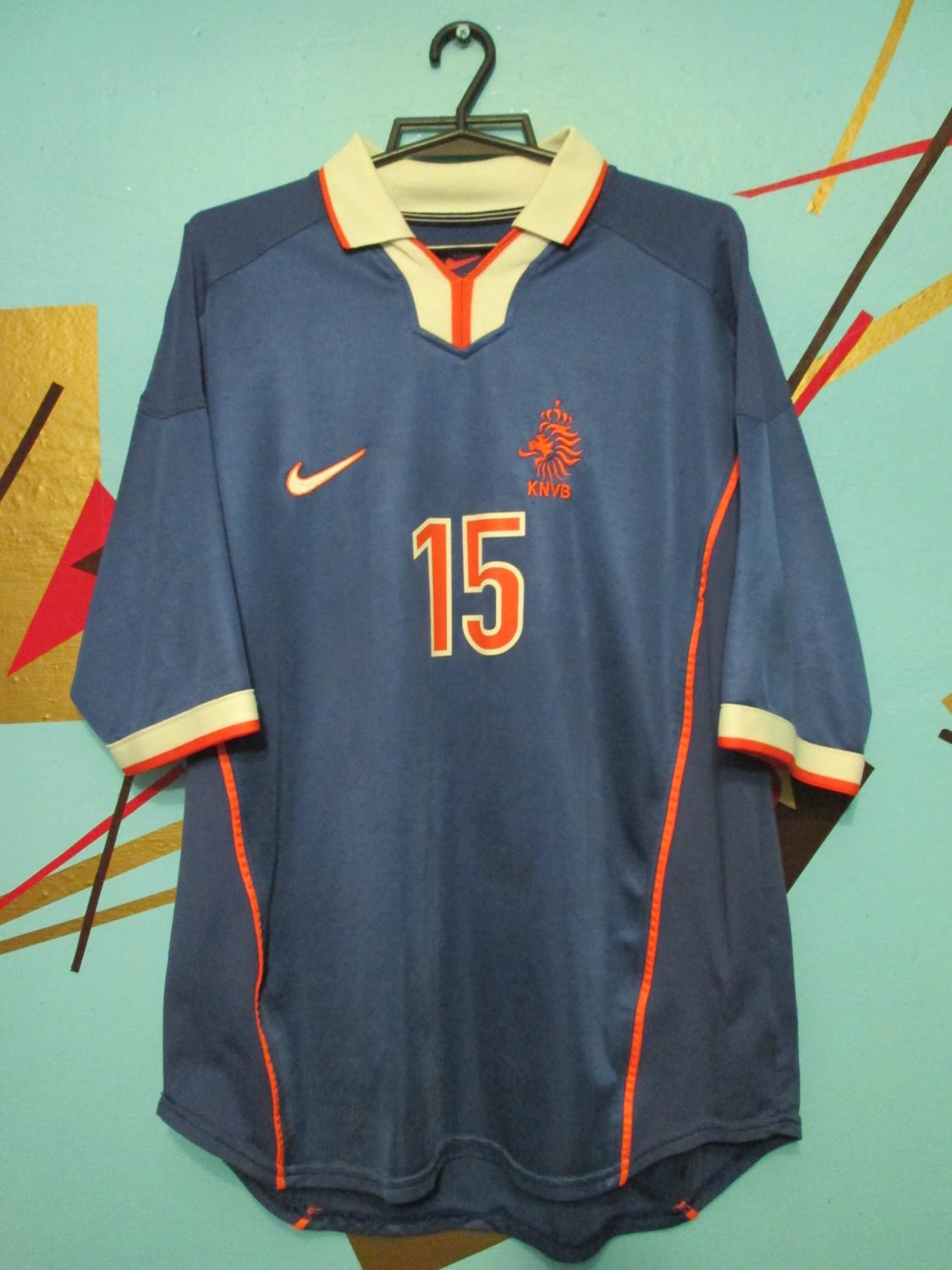 maillot de foot pays-bas exterieur 1998-2000 rétro