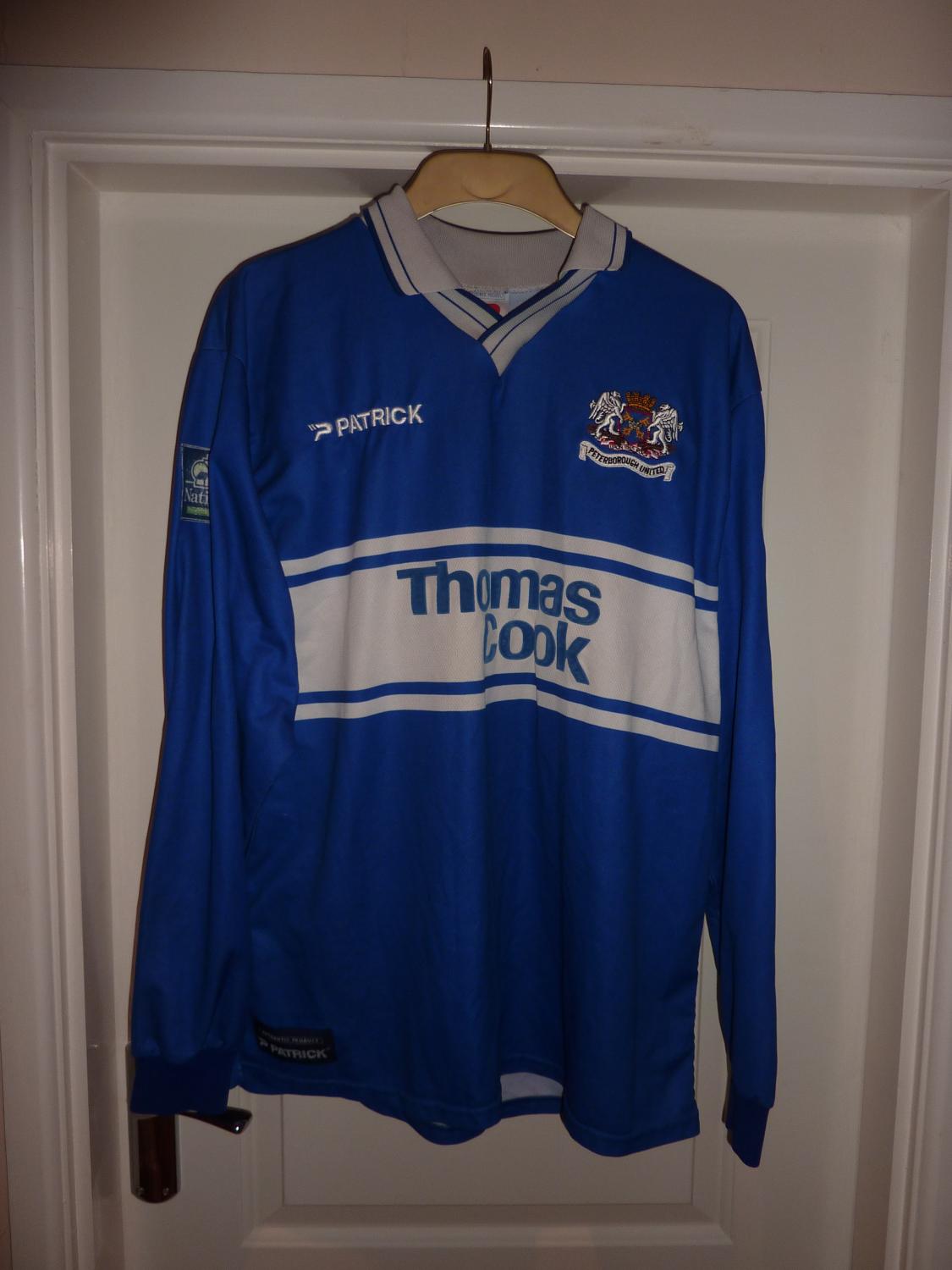 maillot de foot peterborough united domicile 1998-1999 rétro