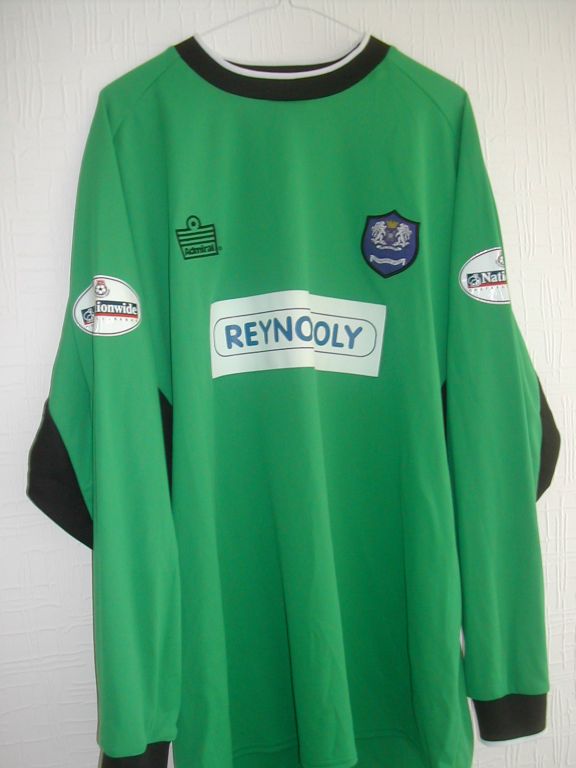 maillot de foot peterborough united gardien 2003-2004 rétro