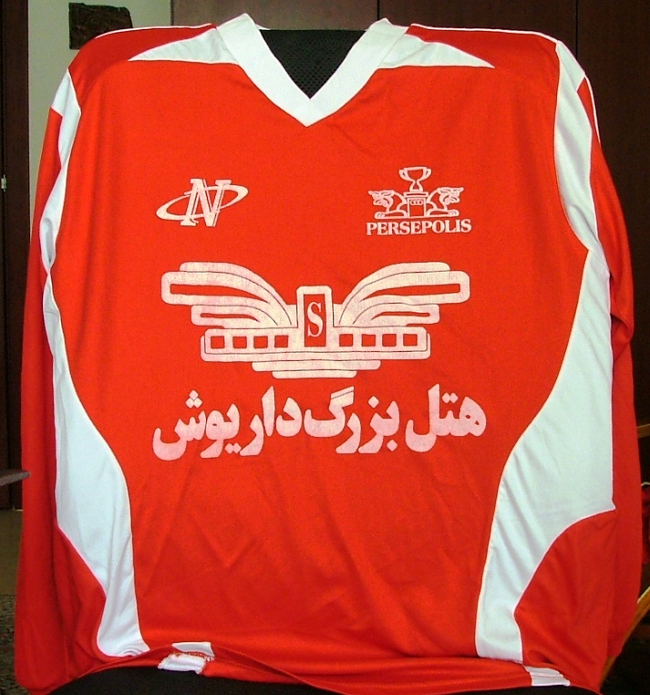 maillot de foot pirouzi téhéran domicile 2005-2006 rétro