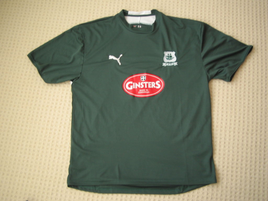 maillot de foot plymouth argyle fc domicile 2007-2009 rétro