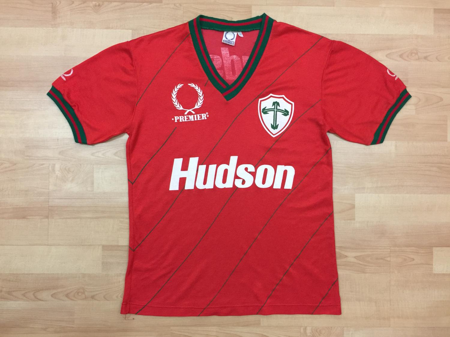 maillot de foot portuguesa de desportos domicile 1988 rétro