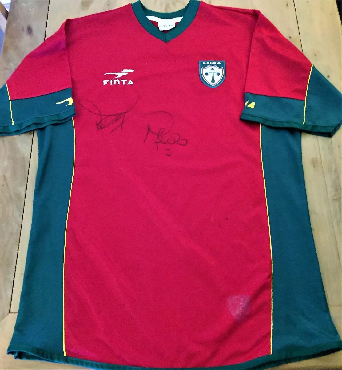 maillot de foot portuguesa de desportos domicile 2002 rétro