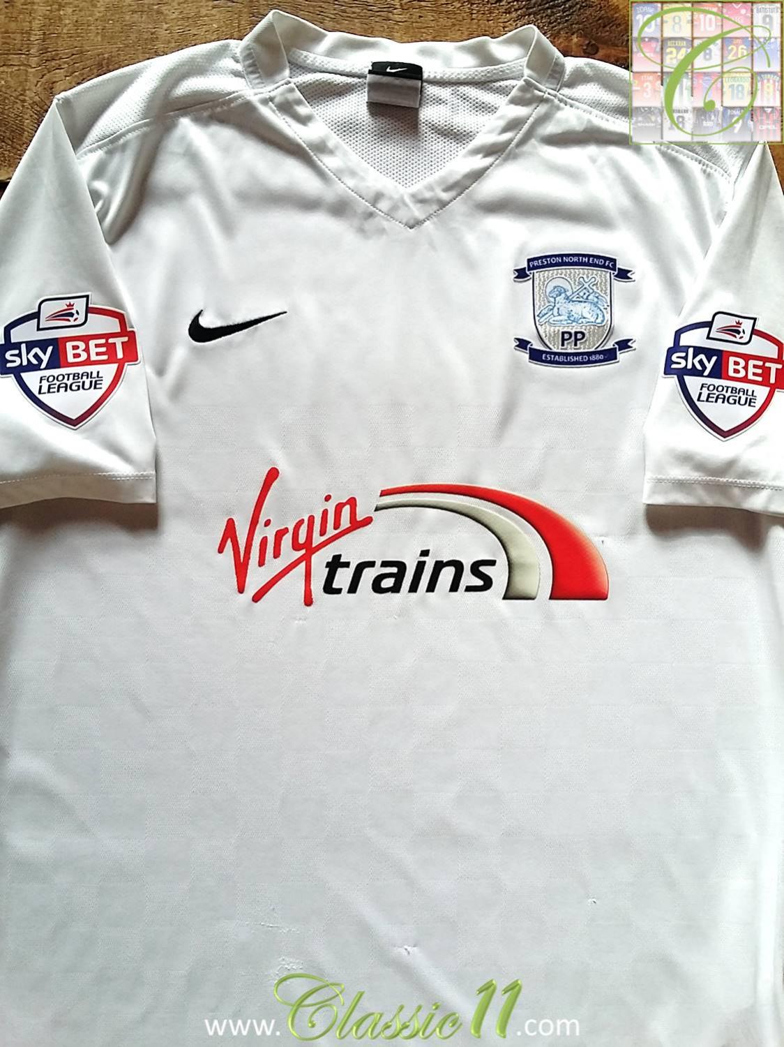 maillot de foot preston north end domicile 2015-2016 rétro