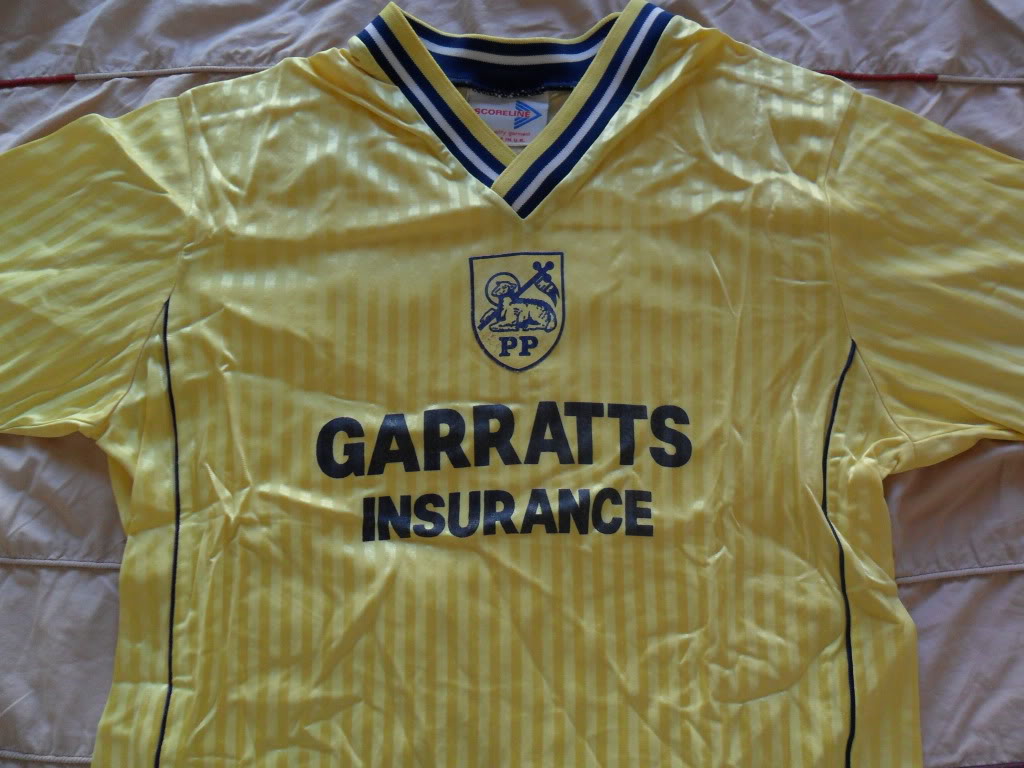 maillot de foot preston north end exterieur 1988-1989 pas cher