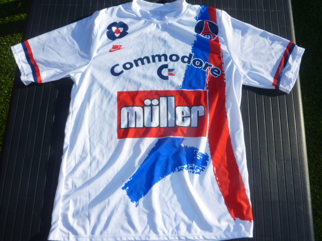 maillot de foot psg domicile 1991-1992 rétro