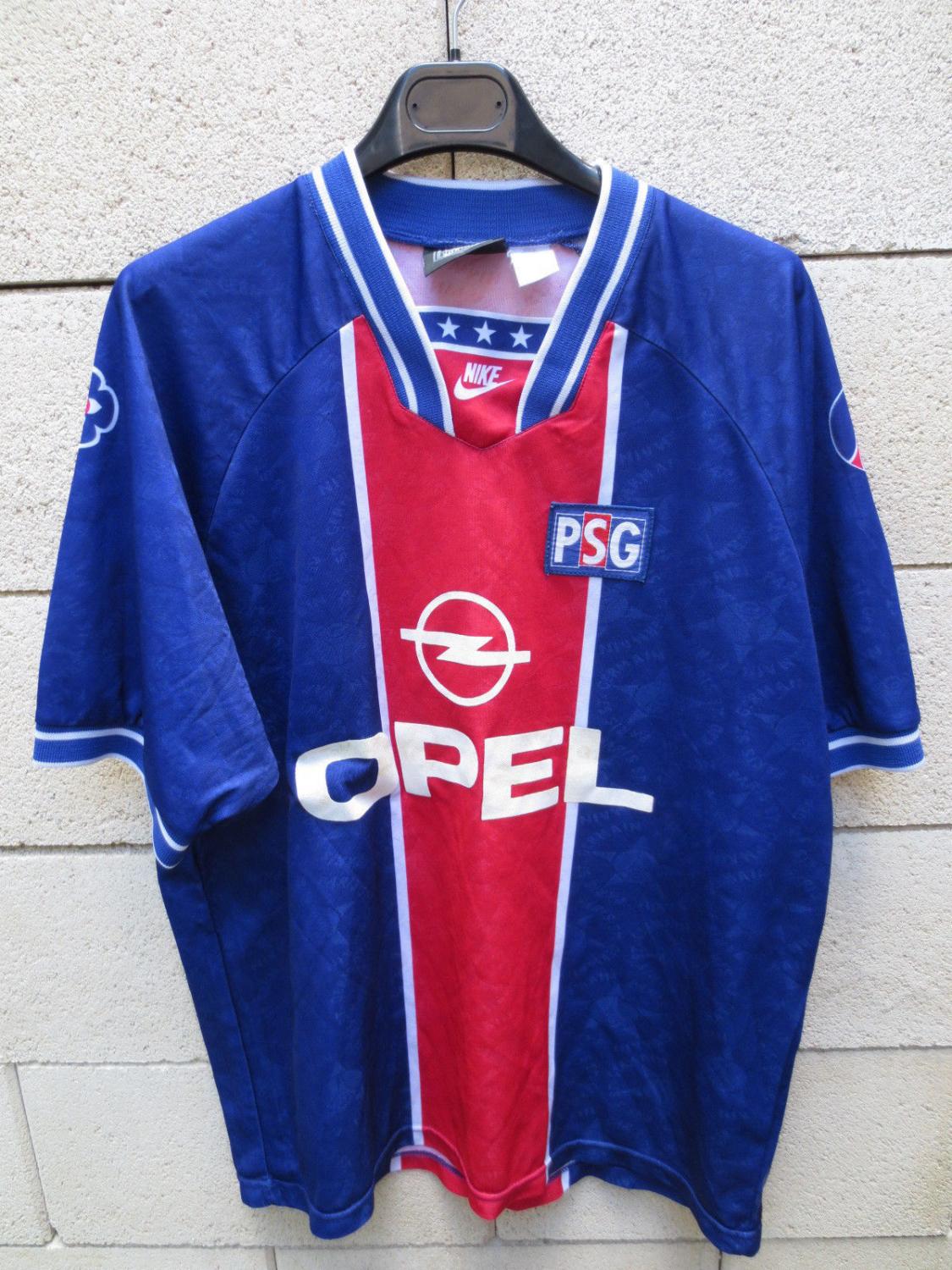 maillot de foot psg domicile 1995-1996 rétro