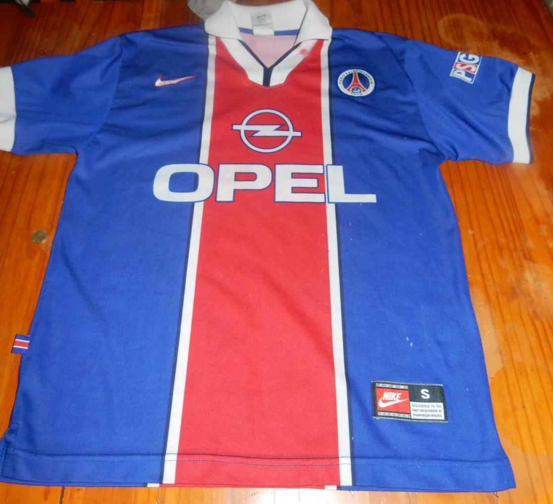 maillot de foot psg domicile 1997-1998 rétro