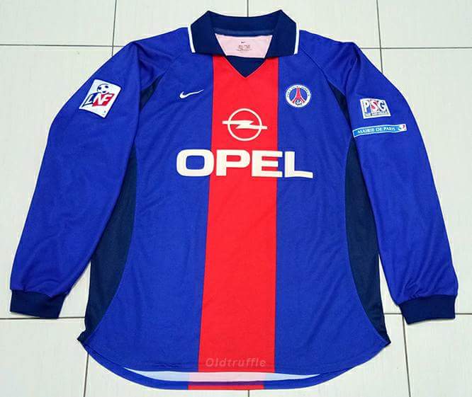 maillot de foot psg domicile 2000-2001 rétro