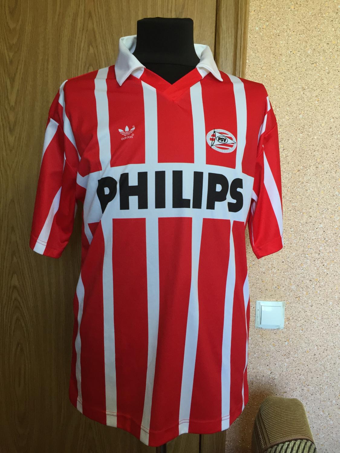 maillot de foot psv eindhoven domicile 1990-1994 rétro