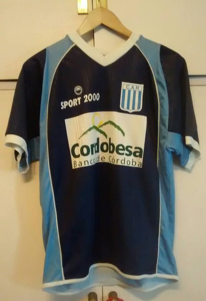 maillot de foot racing de córdoba exterieur 2003-2004 rétro