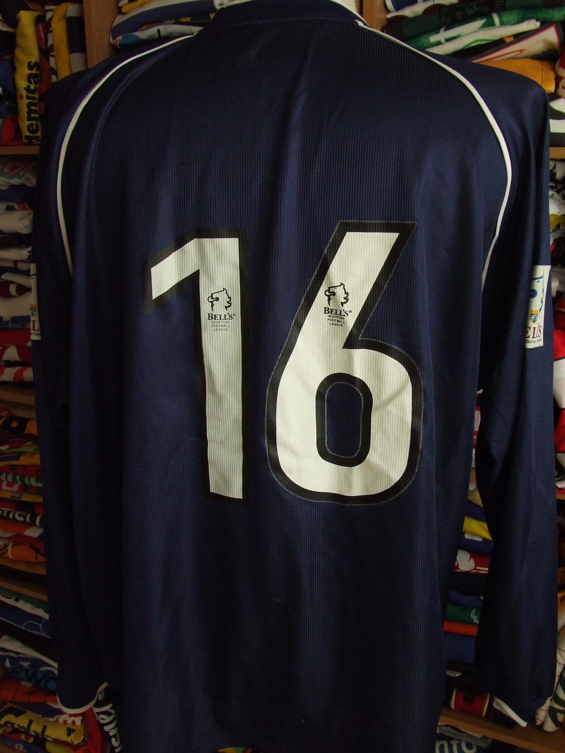 maillot de foot raith rovers domicile 2002-2003 rétro