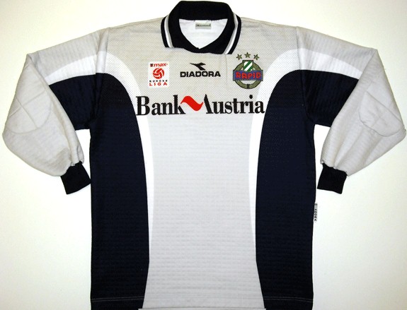 maillot de foot rapid vienne gardien 1998-1999 rétro