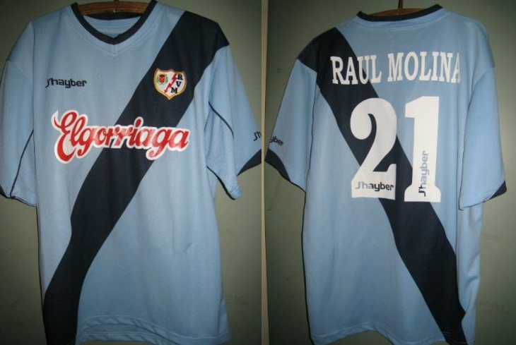 maillot de foot rayo vallecano exterieur 2005-2006 rétro