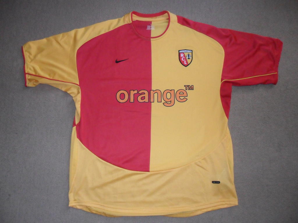 maillot de foot rc lens domicile 2003-2004 rétro