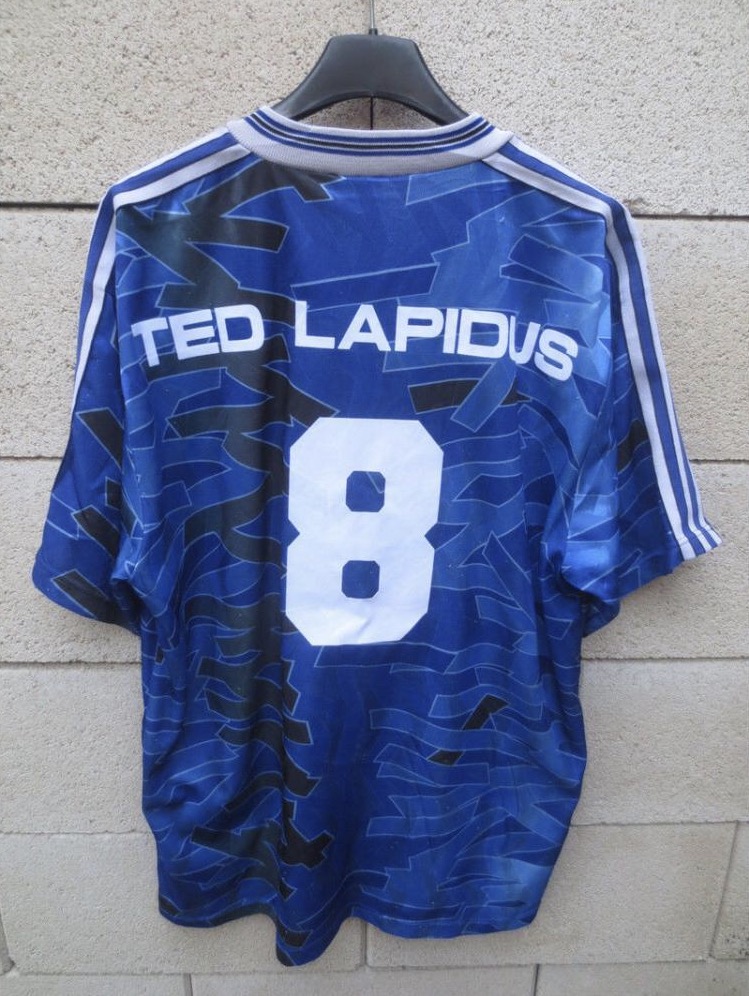 maillot de foot rc strasbourg alsace domicile 1992-1993 rétro maillot de foot rc strasbourg alsace domicile 1992-1993 rétro