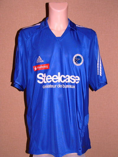 maillot de foot rc strasbourg alsace domicile 2005-2006 pas cher