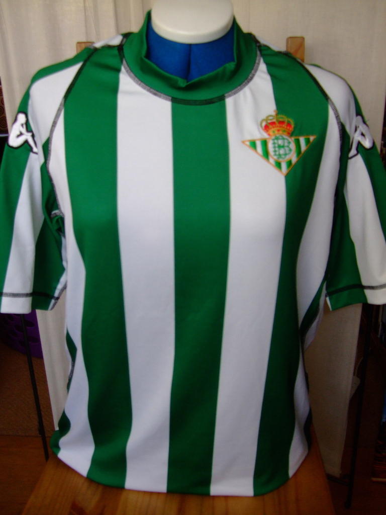 maillot de foot real betis domicile 2001-2002 rétro